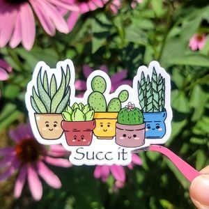 Plant sticker / succulent sticker / happy plants